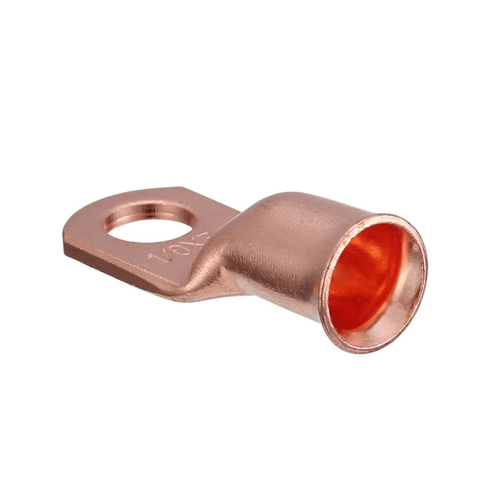 20pcs 1/0 AWG Gauge Copper Lug Terminals w/ Black & Red Heat Shrink