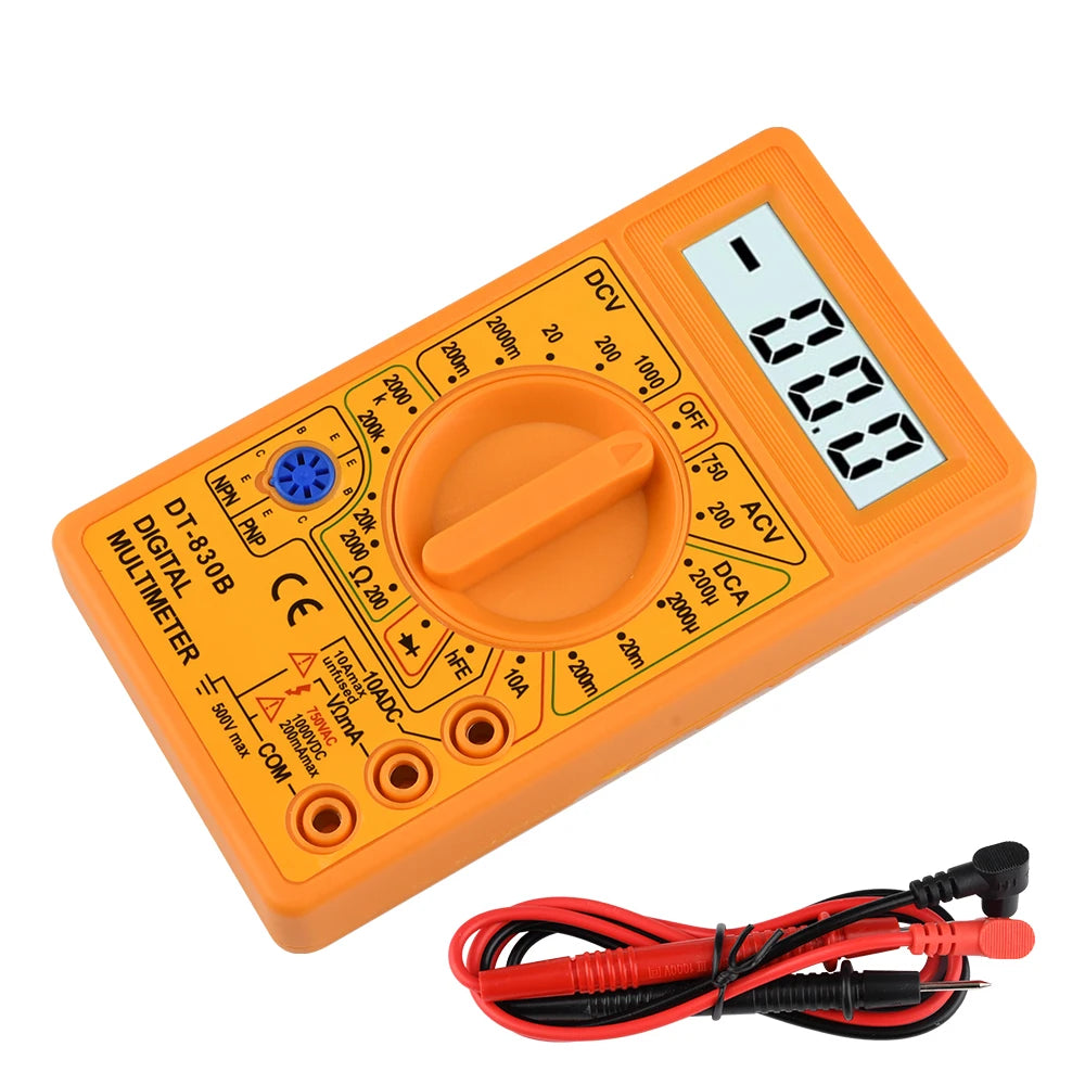 Budget Car Audio LCD Digital Multimeter 750/1000V Voltmeter Ammeter Ohm Tester