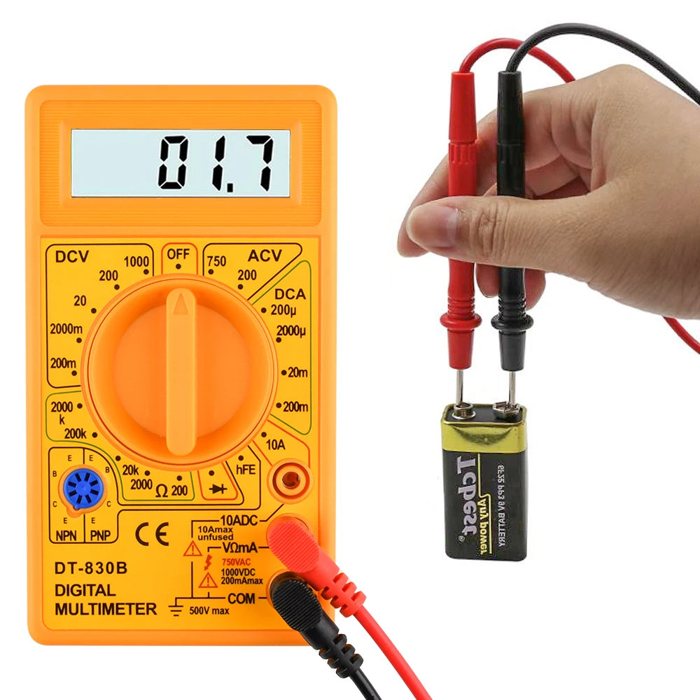 Budget Car Audio LCD Digital Multimeter 750/1000V Voltmeter Ammeter Ohm Tester