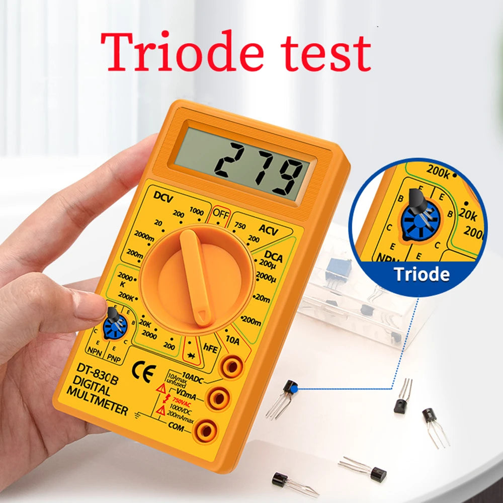Budget Car Audio LCD Digital Multimeter 750/1000V Voltmeter Ammeter Ohm Tester